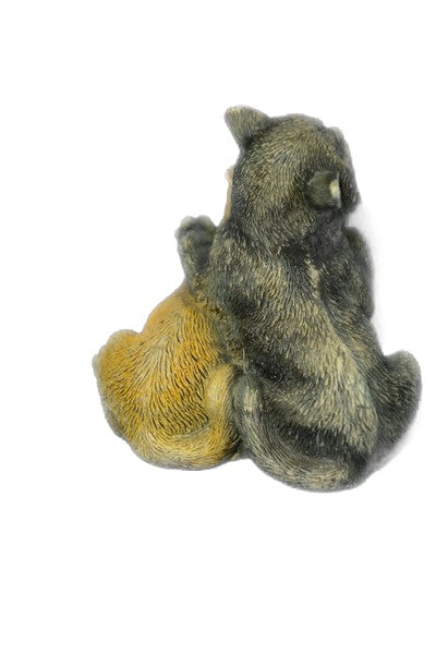 Handcrafted bronze sculpture SALE Cat Two Cats Base Viennese Bergman Vienna