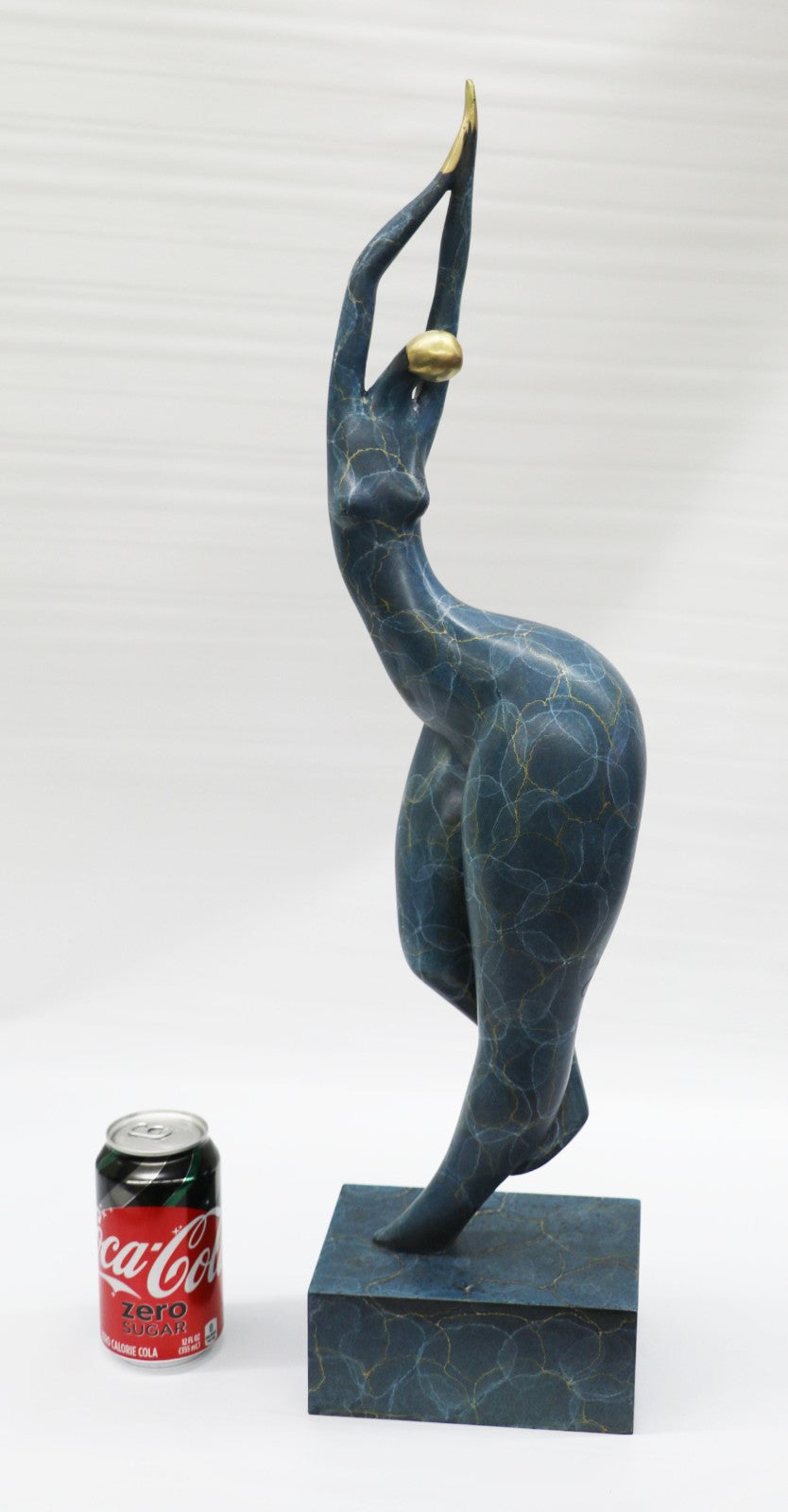 67 CM Western Art Deco Bronze Women Girl Limited Edition Abstract Sculpture Sale