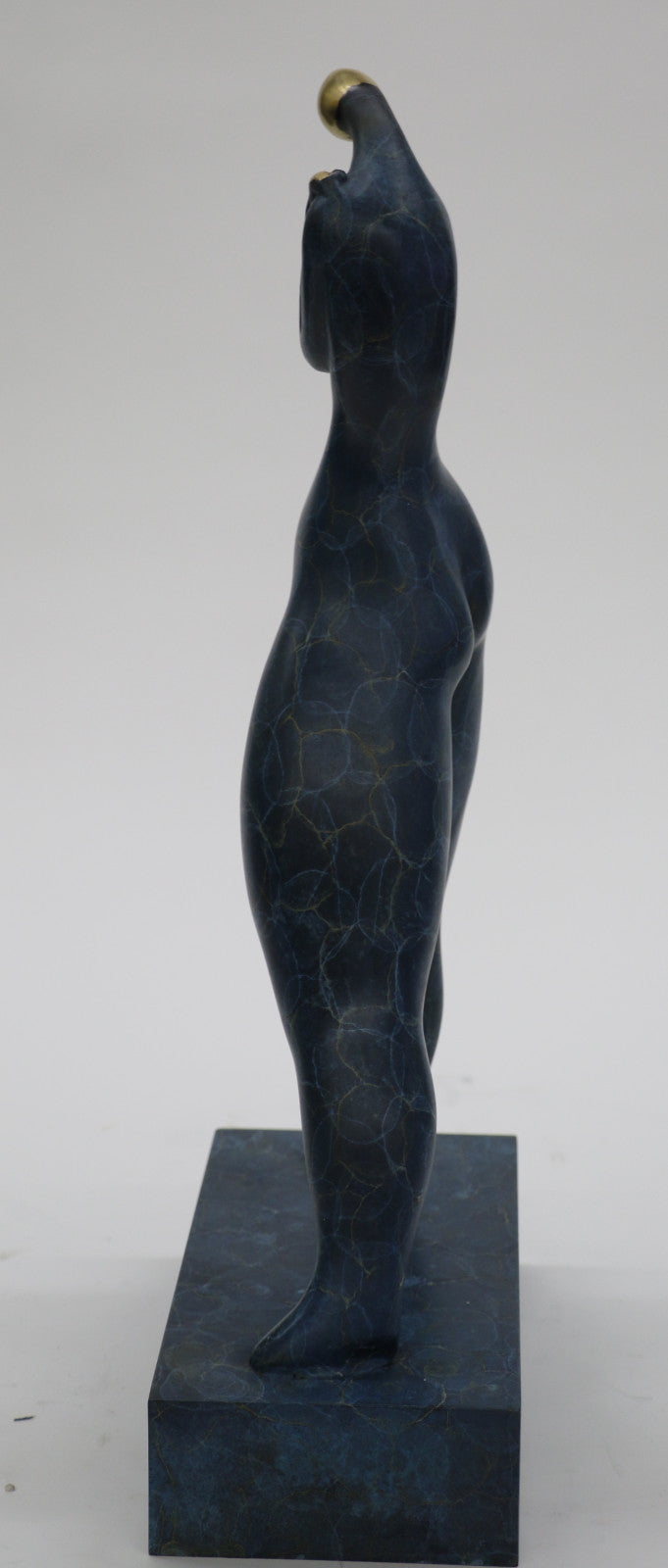 Modern Art Nouveau Abstract Nude woman Girl 100 Bronze Flame Sculpture itd edtion