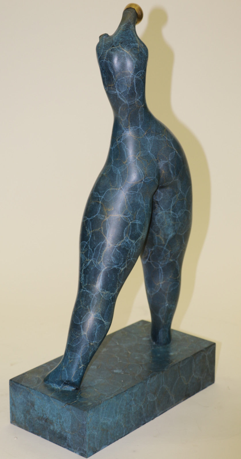 Modern Art Nouveau Abstract Nude woman Girl 100 Bronze Flame Sculpture itd edtion