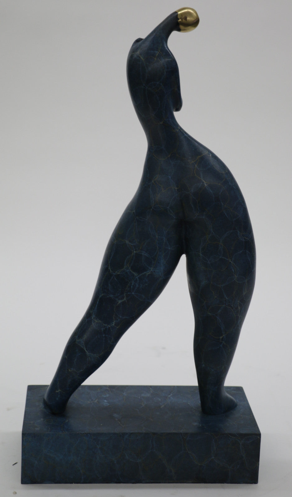 Modern Art Nouveau Abstract Nude woman Girl 100 Bronze Flame Sculpture itd edtion