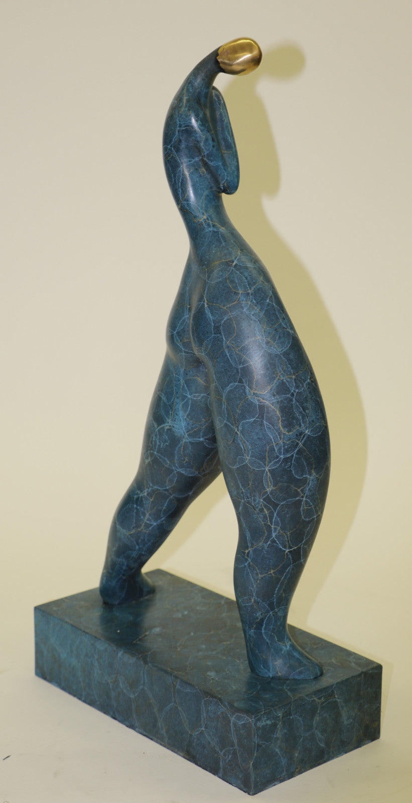 Modern Art Nouveau Abstract Nude woman Girl 100 Bronze Flame Sculpture itd edtion