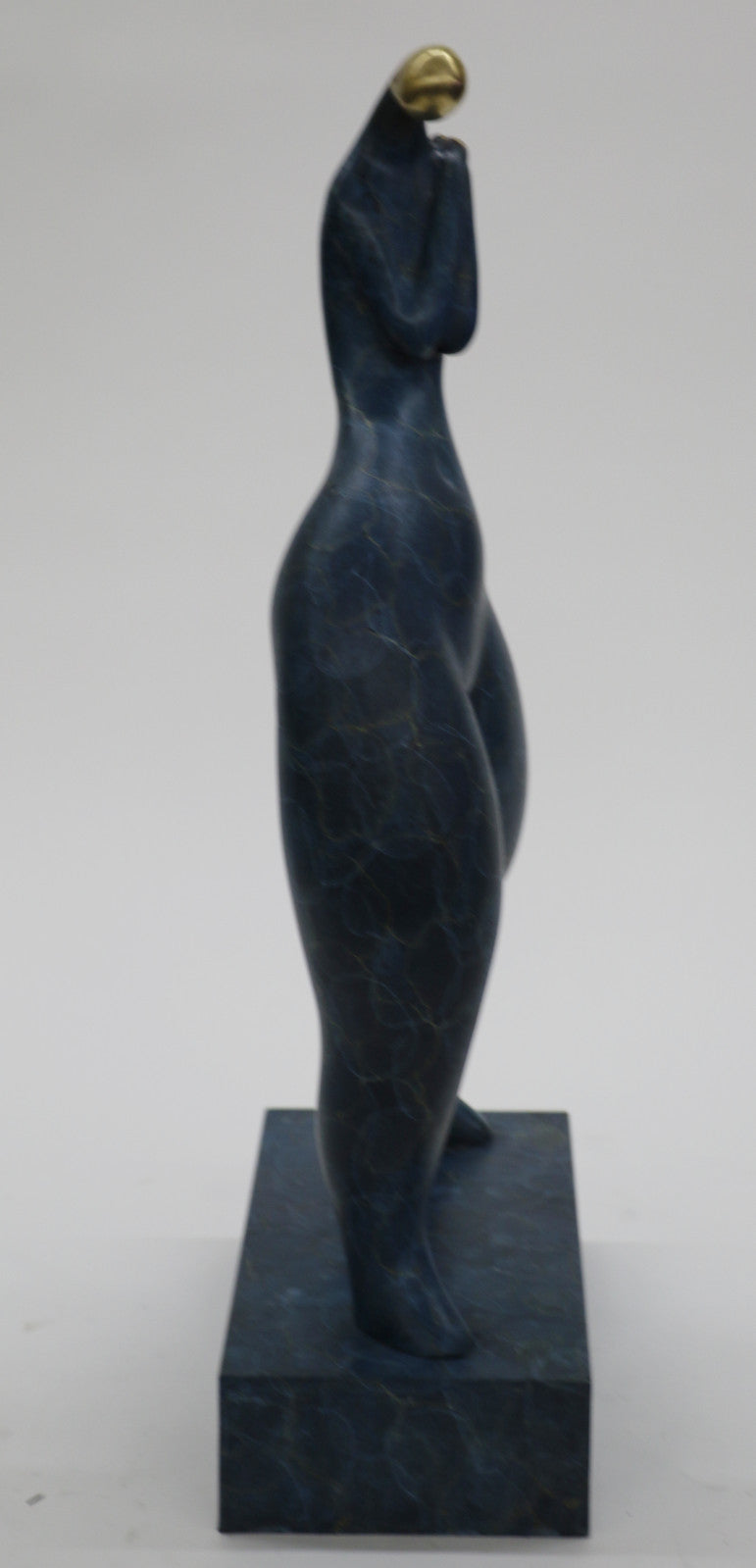 Modern Art Nouveau Abstract Nude woman Girl 100 Bronze Flame Sculpture itd edtion