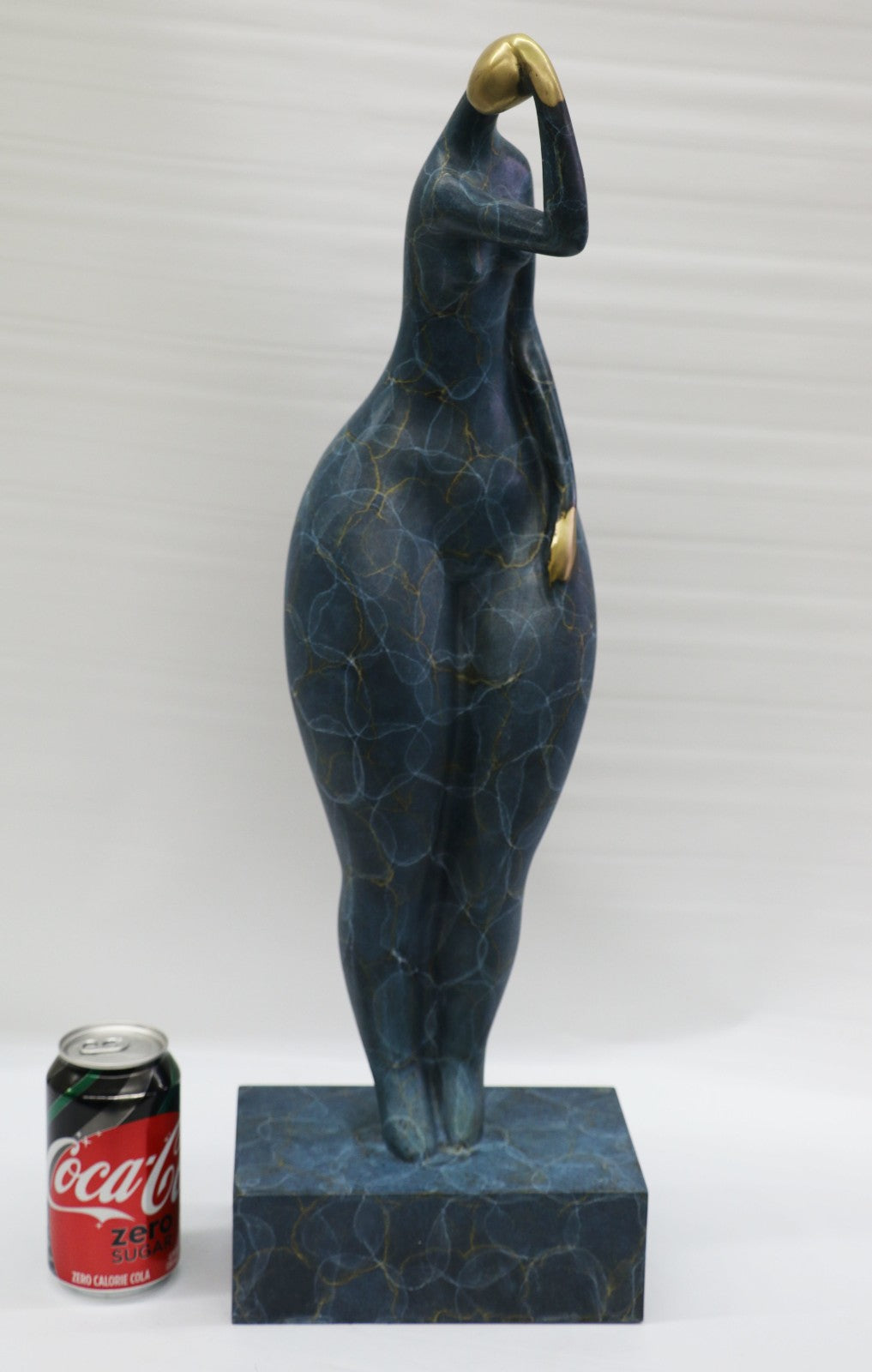 Original Signed Tribute to Botero Bronze Sculpture Statue Figure Female By M.Nick