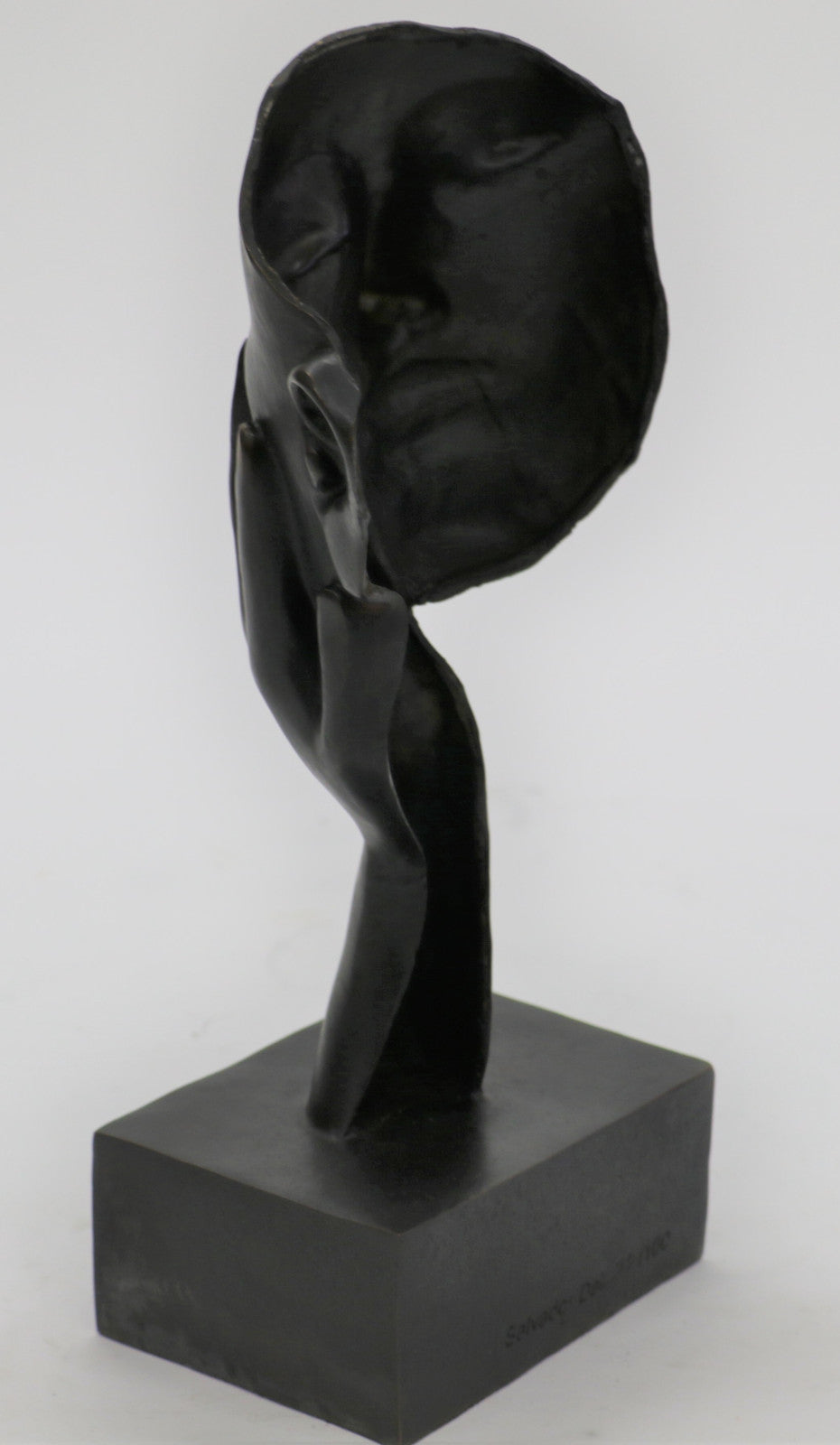 SALVADOR DALI HOMAGE - BRONZE SCULPTURE - THE RELAXING- STILLNESS -100 % BRONZE