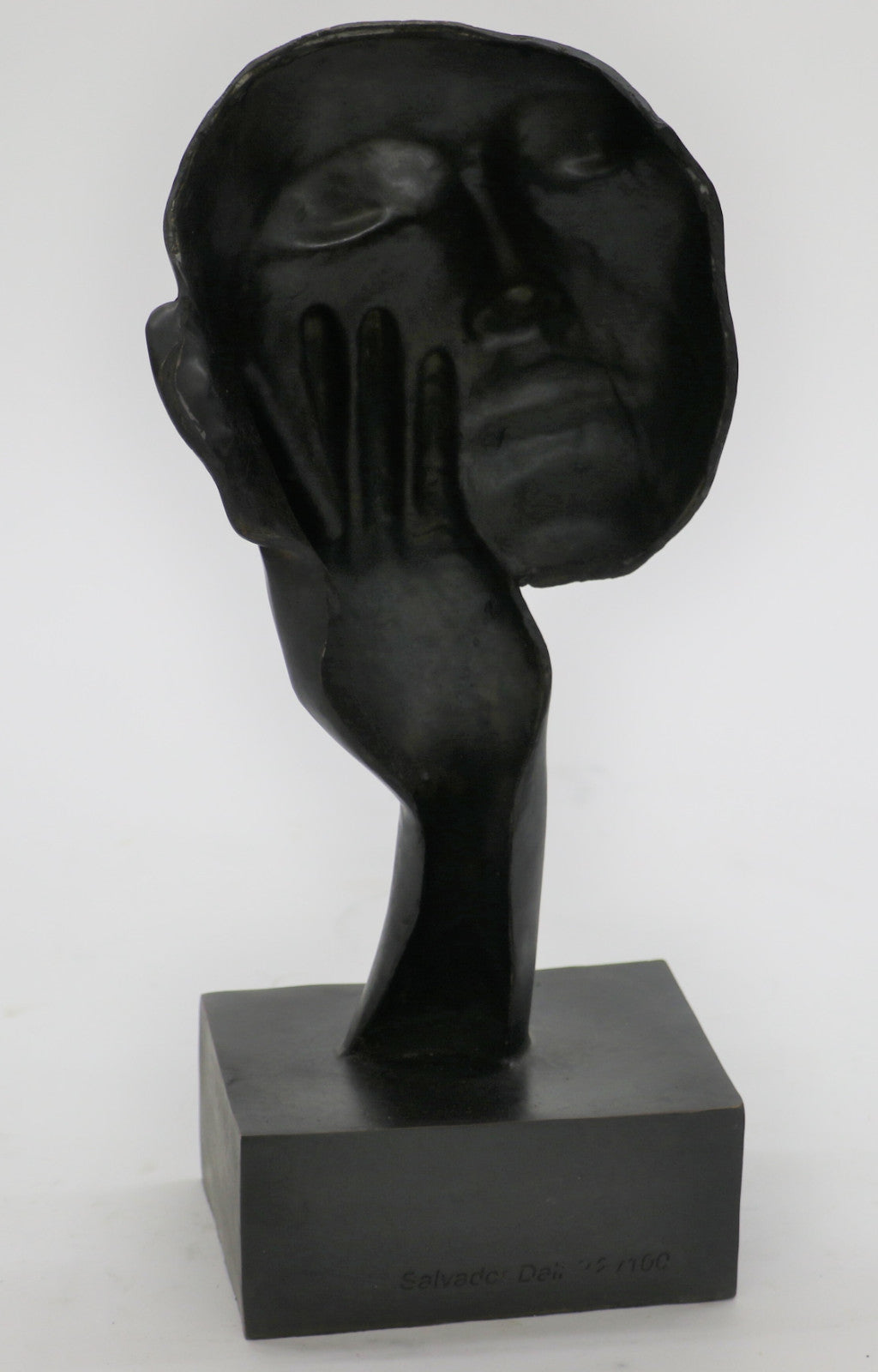 SALVADOR DALI HOMAGE - BRONZE SCULPTURE - THE RELAXING- STILLNESS -100 % BRONZE