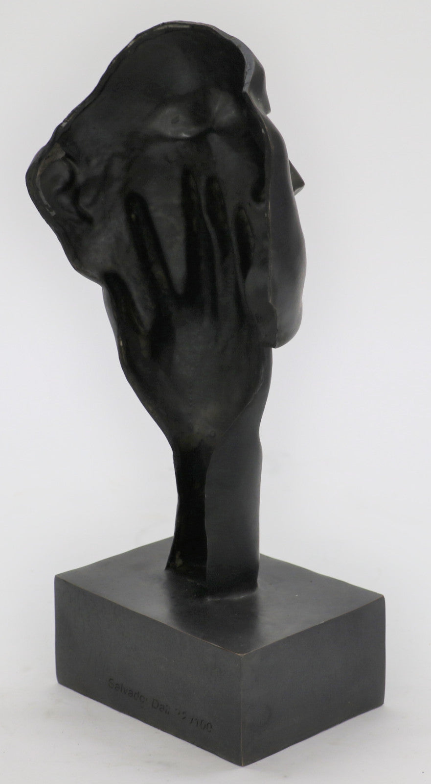 SALVADOR DALI HOMAGE - BRONZE SCULPTURE - THE RELAXING- STILLNESS -100 % BRONZE