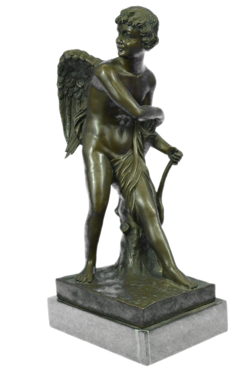 Tall Extra Large Cupid Son of Venus Greek Mythology Bronze Sculpture Statue Art