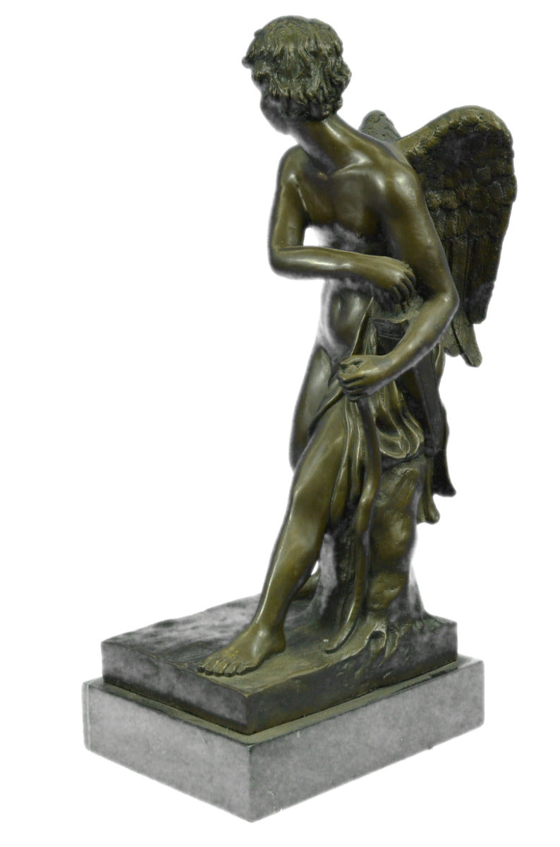 Tall Extra Large Cupid Son of Venus Greek Mythology Bronze Sculpture Statue Art
