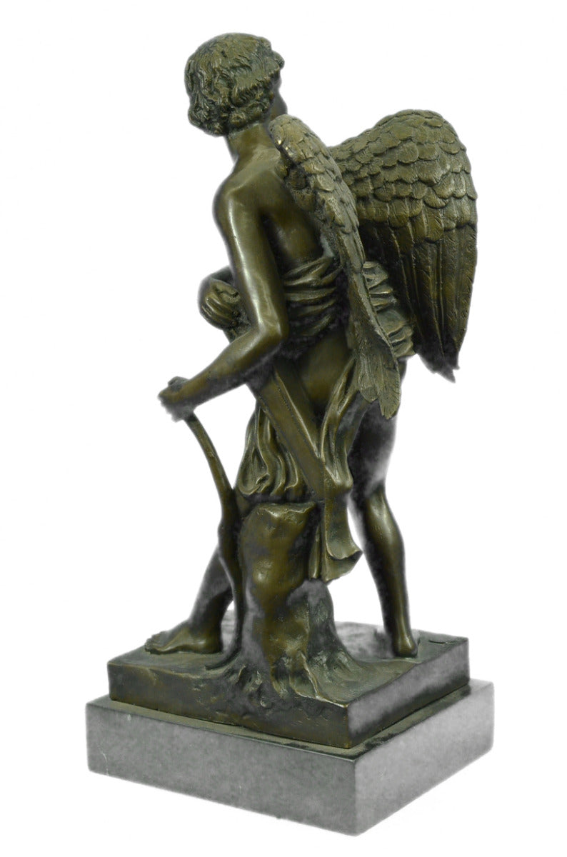 Tall Extra Large Cupid Son of Venus Greek Mythology Bronze Sculpture Statue Art