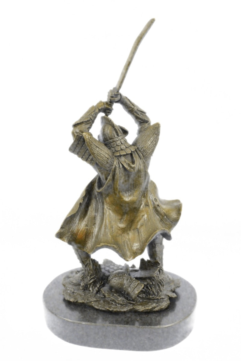 Handcrafted bronze sculpture SALE Art Pure Hotcast Genuine Warrior Samurai