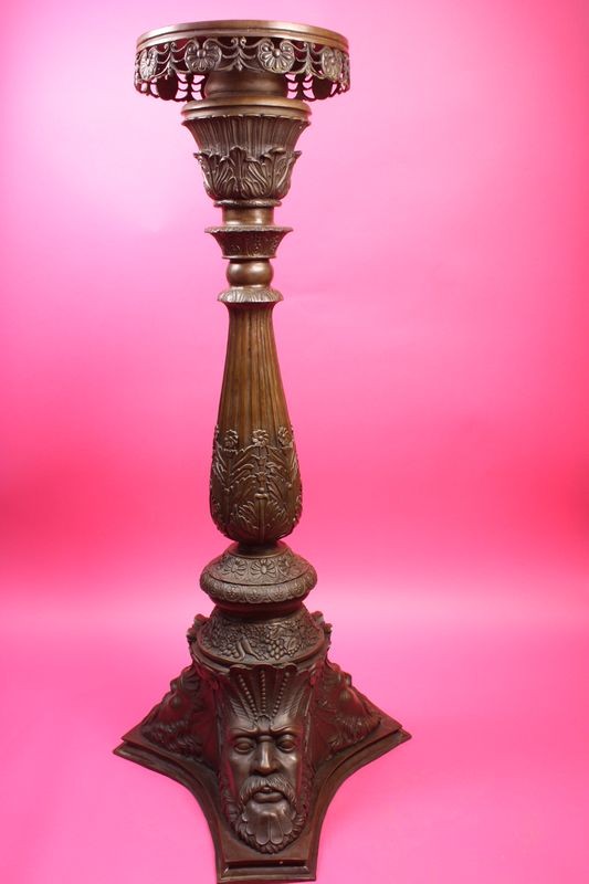 Classic Heavy Duty Bronze Vertical Pedestal Hot Cast Postal Lost Wax Method Sale