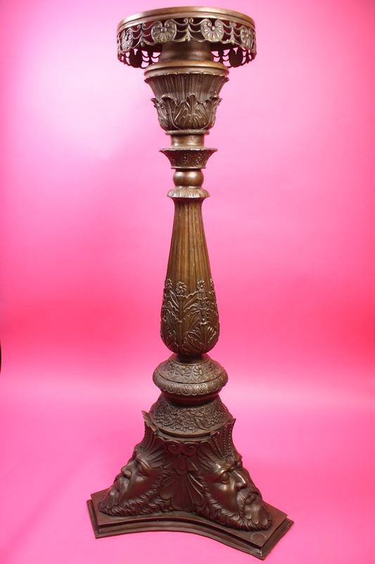 Classic Heavy Duty Bronze Vertical Pedestal Hot Cast Postal Lost Wax Method Sale