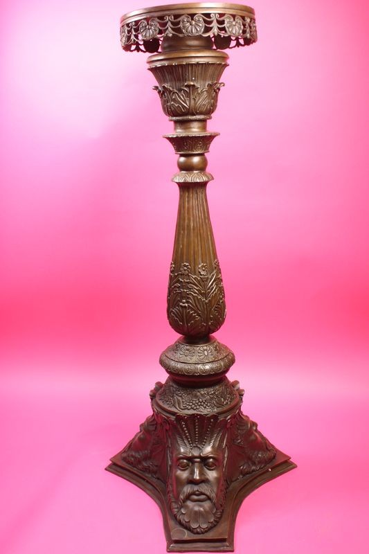 Classic Heavy Duty Bronze Vertical Pedestal Hot Cast Postal Lost Wax Method Sale