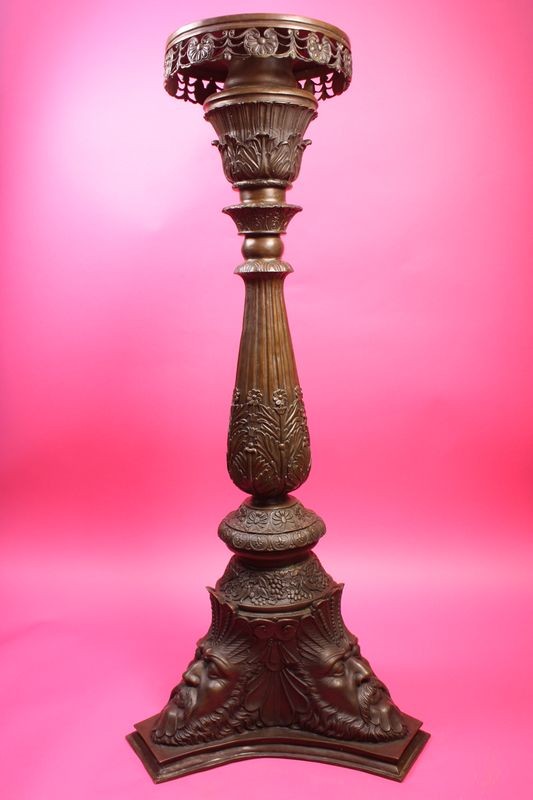 Classic Heavy Duty Bronze Vertical Pedestal Hot Cast Postal Lost Wax Method Sale