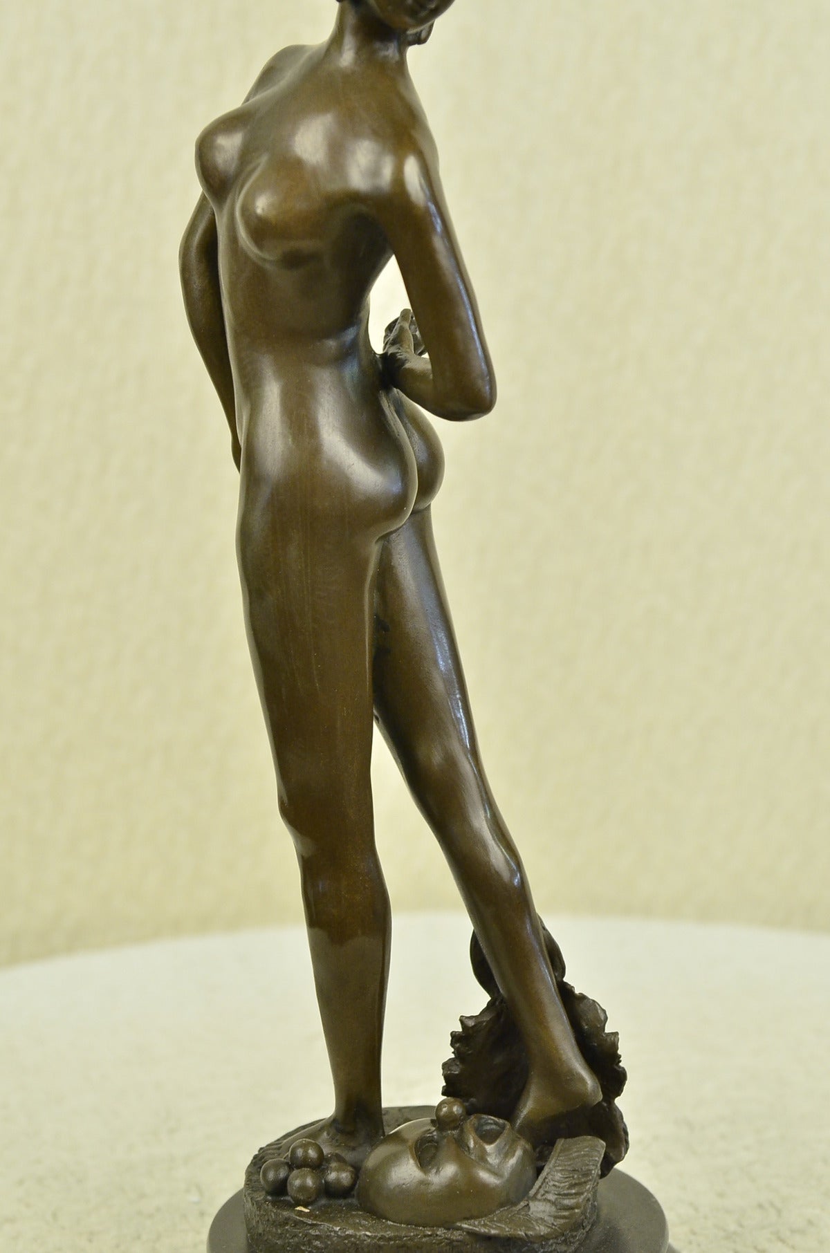 Handcrafted bronze sculpture SALE Girl Nude Ballplayer" "The Gerome Signed