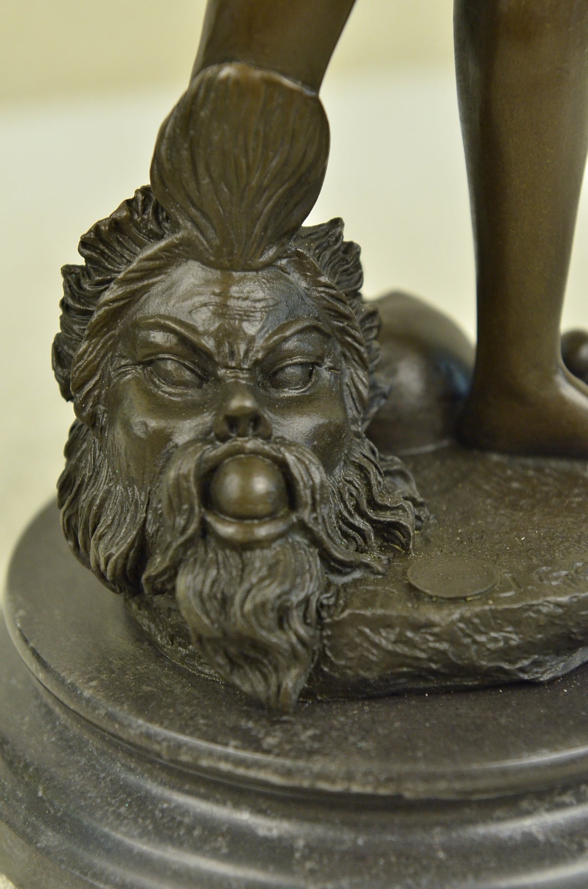 Handcrafted bronze sculpture SALE Girl Nude Ballplayer" "The Gerome Signed