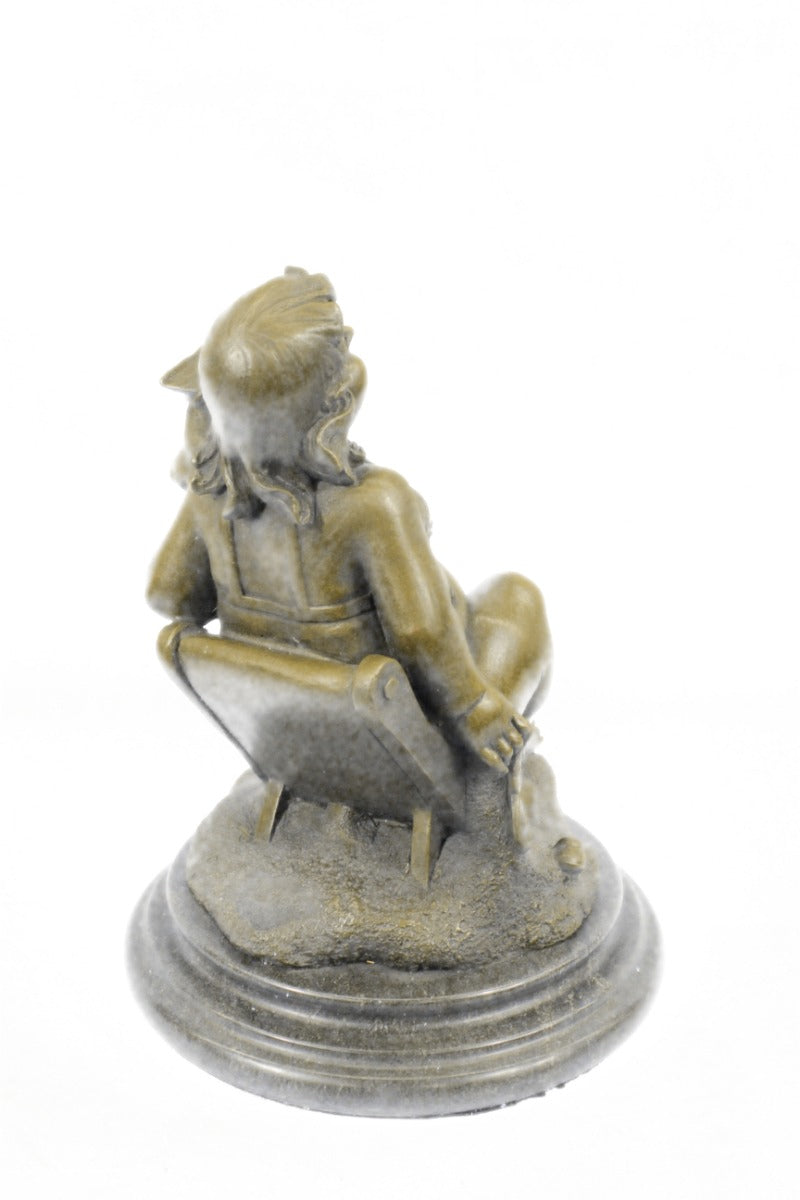 Full Figure Woman Tribute to Fernando Botero Bronze Sculpture Statue Figurine