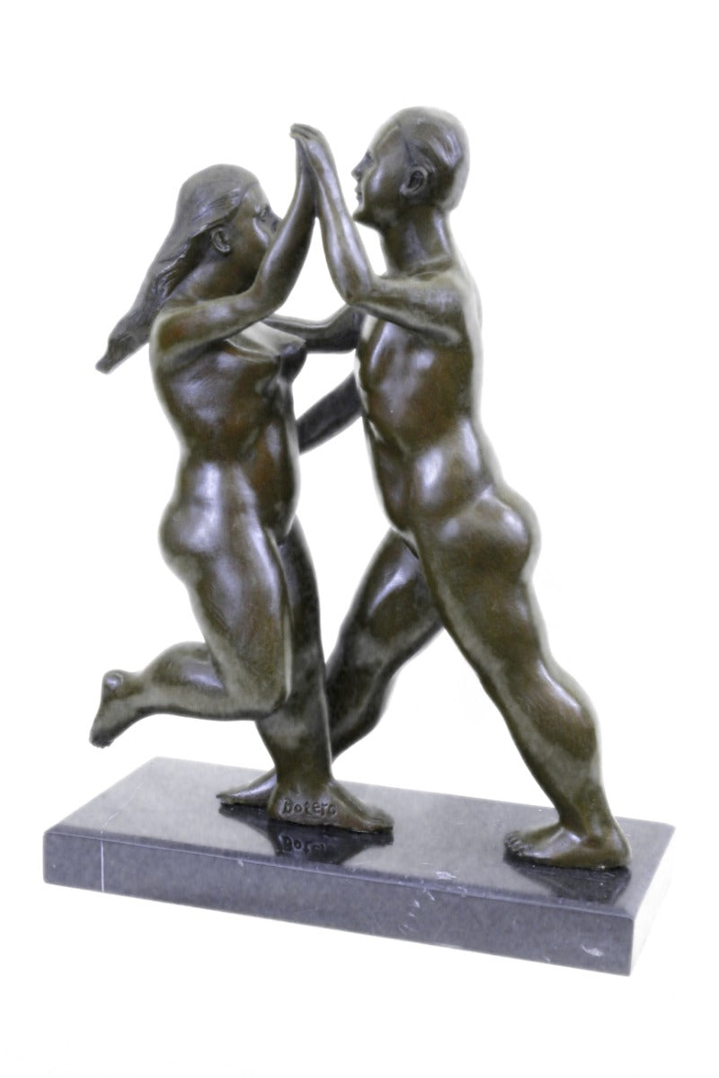 Handcrafted bronze sculpture SALE By Dance Dancing Couple Abstract Art Modern