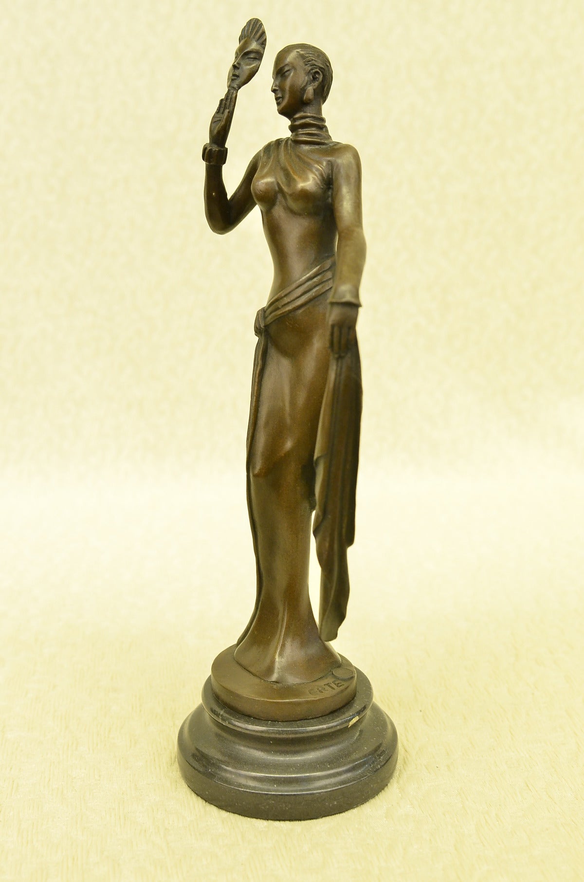 Handcrafted bronze sculpture SALE Decor Sensual Cast Hot Model 1920 Nouveau Art