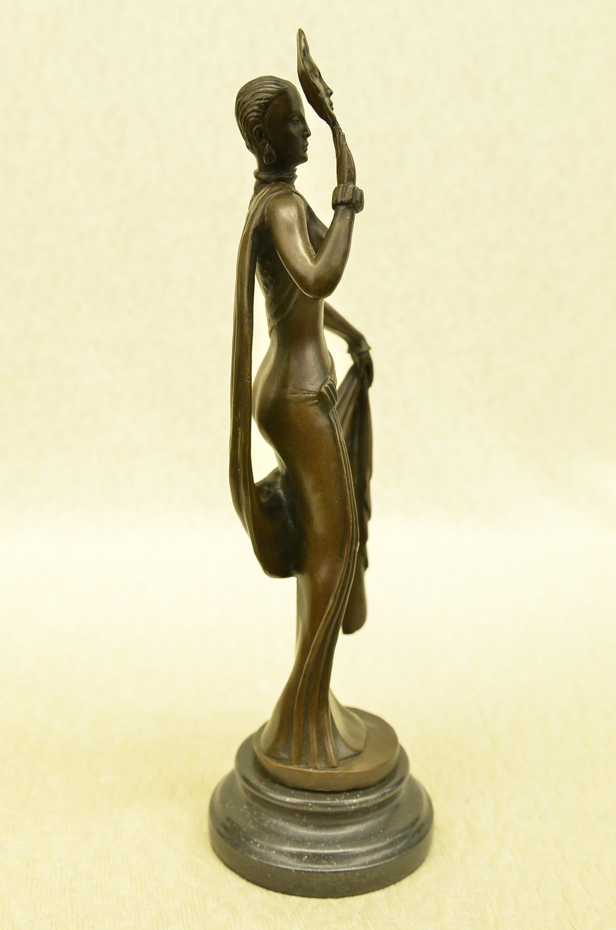 Handcrafted bronze sculpture SALE Decor Sensual Cast Hot Model 1920 Nouveau Art