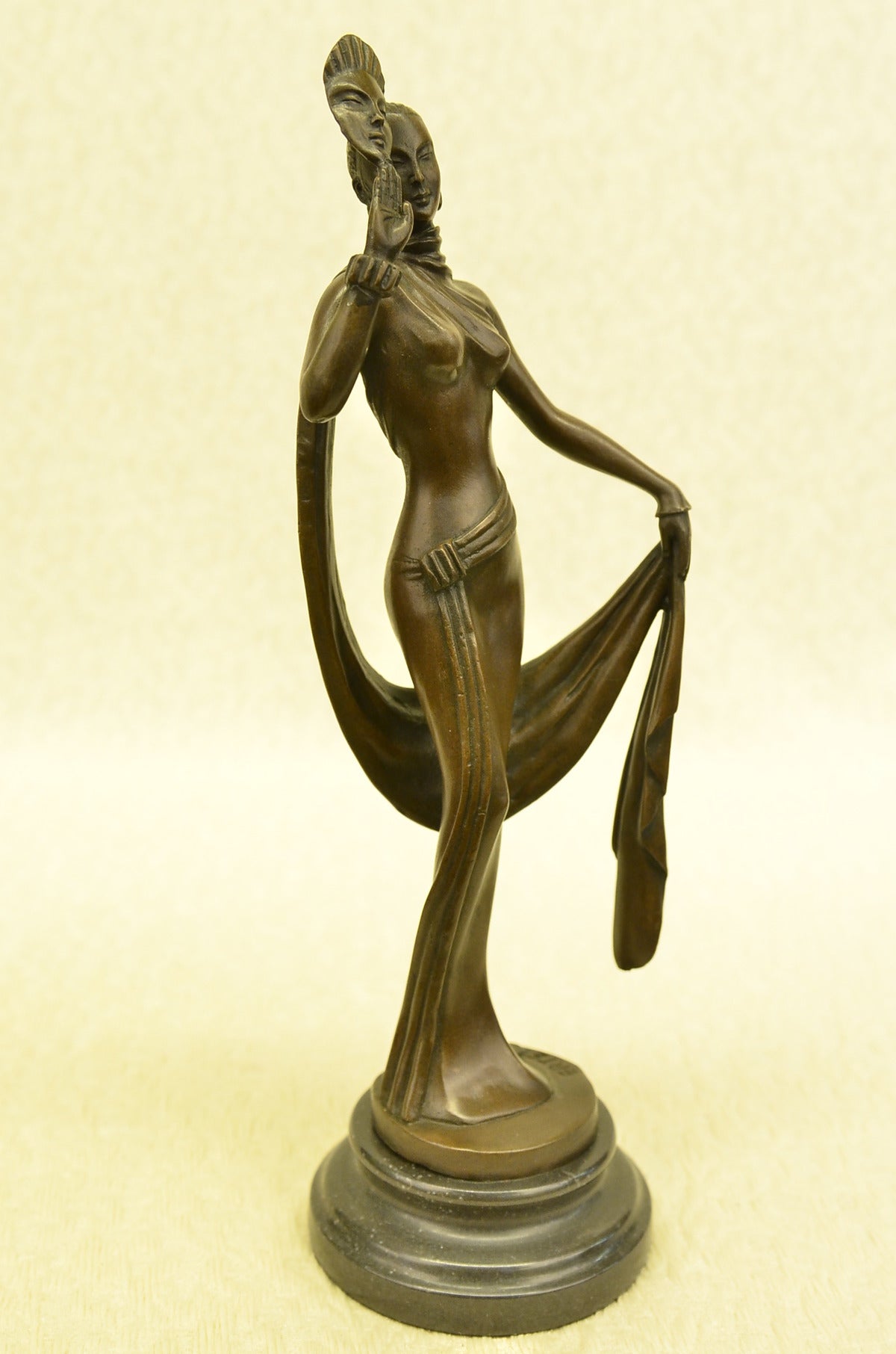 Handcrafted bronze sculpture SALE Decor Sensual Cast Hot Model 1920 Nouveau Art