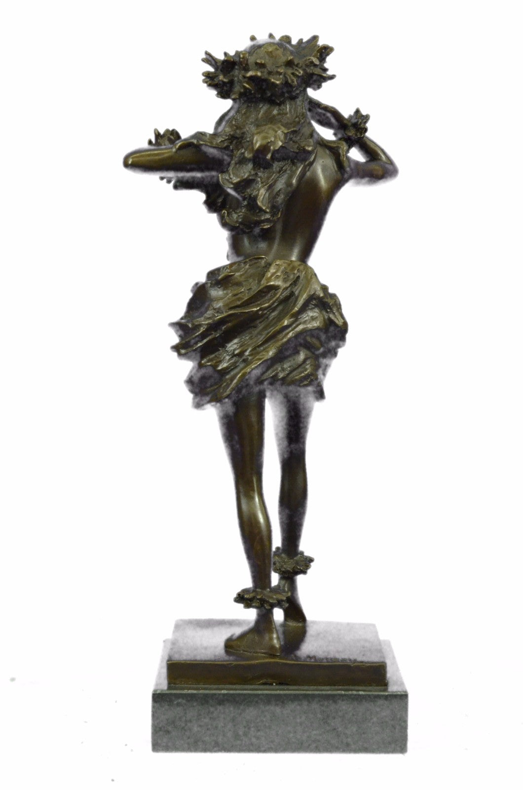 Handcrafted bronze sculpture SALE Princess Queen Polynesian Sgnd Artist Cast Art
