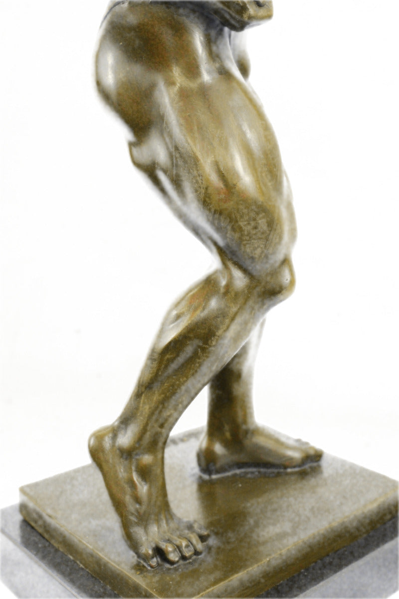 Buy Bronze Male Bodybuilder Sculpture – Nude Fitness Figurine