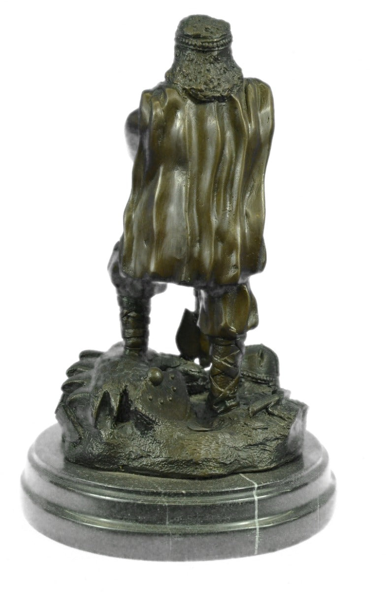 Buy the Handcrafted Bronze “Viking Huscarl Warrior” Sculpture – Powerful Norse Armor Artwork for Sale