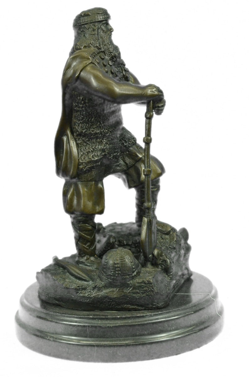 Buy the Handcrafted Bronze “Viking Huscarl Warrior” Sculpture – Powerful Norse Armor Artwork for Sale