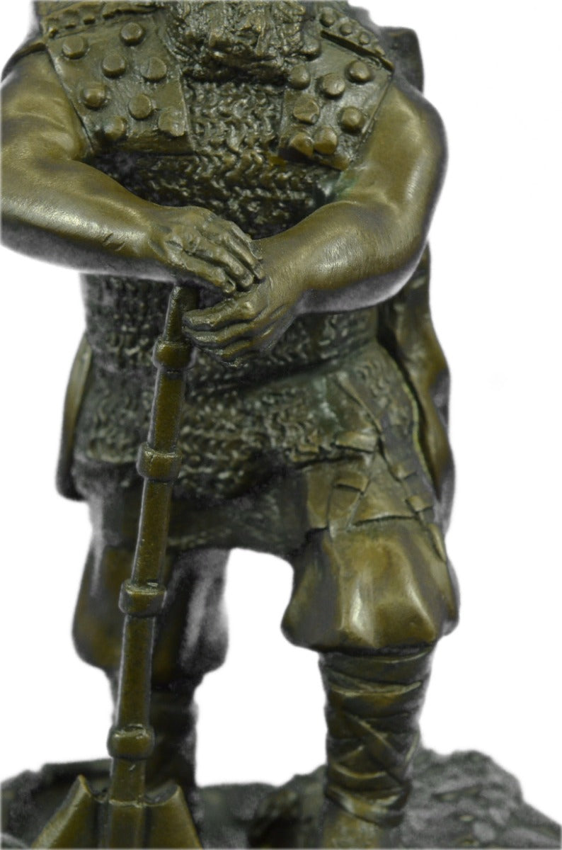 Buy the Handcrafted Bronze “Viking Huscarl Warrior” Sculpture – Powerful Norse Armor Artwork for Sale