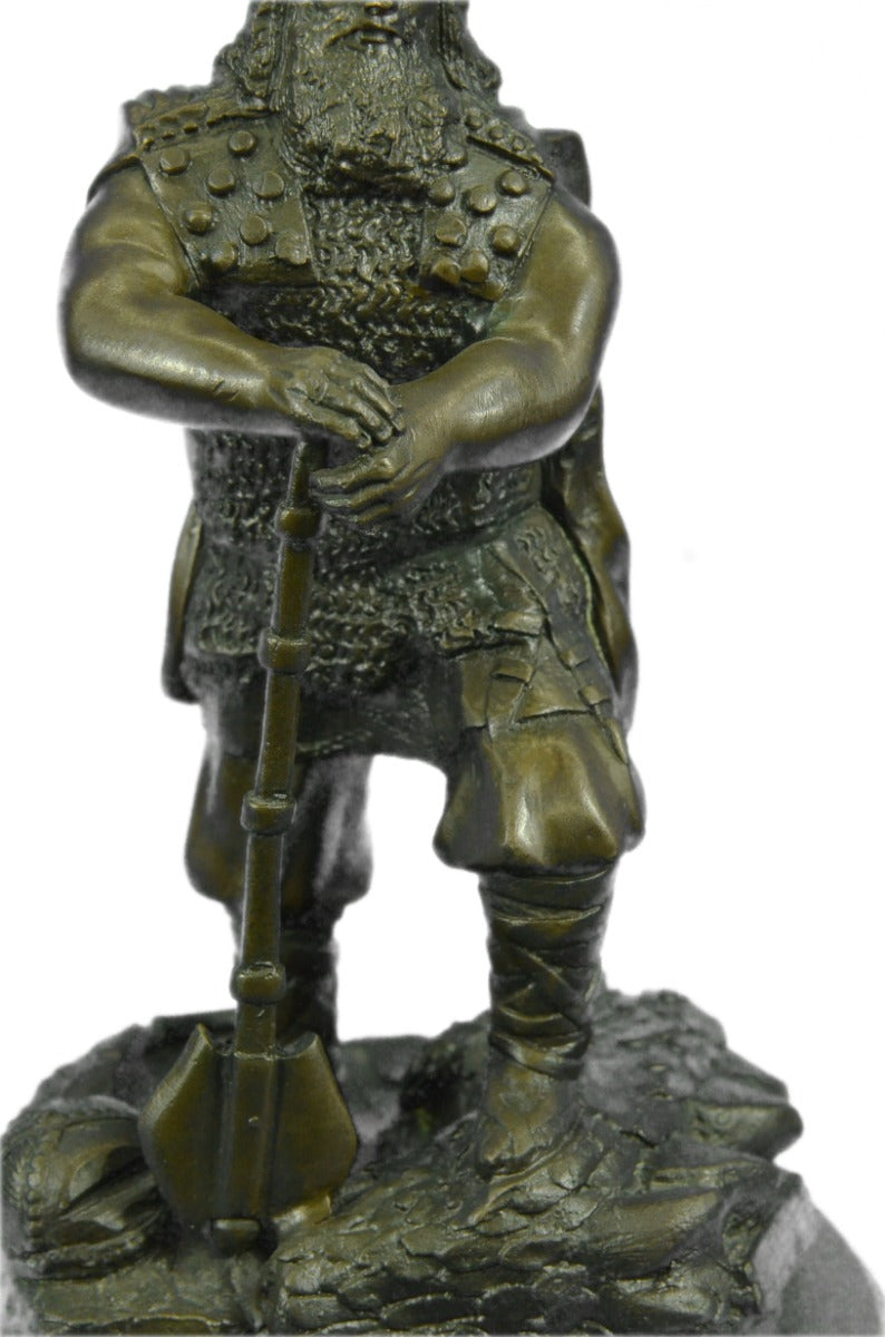 Buy the Handcrafted Bronze “Viking Huscarl Warrior” Sculpture – Powerful Norse Armor Artwork for Sale