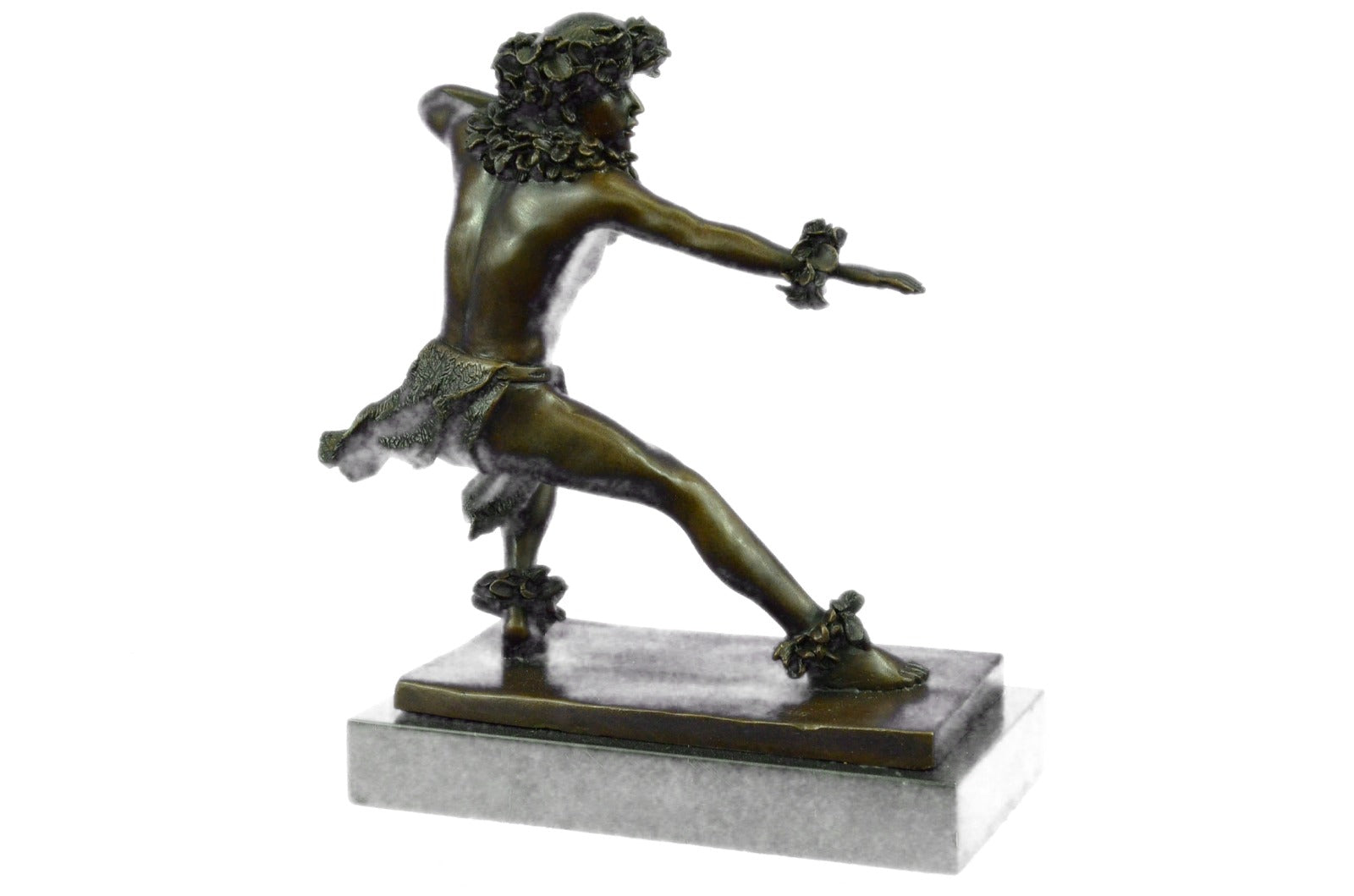 HAWAIIAN MALE ART DECO NOUVEAU BRONZE SCULPTURE STATUE FIGURE FIGURINE HOT CAST