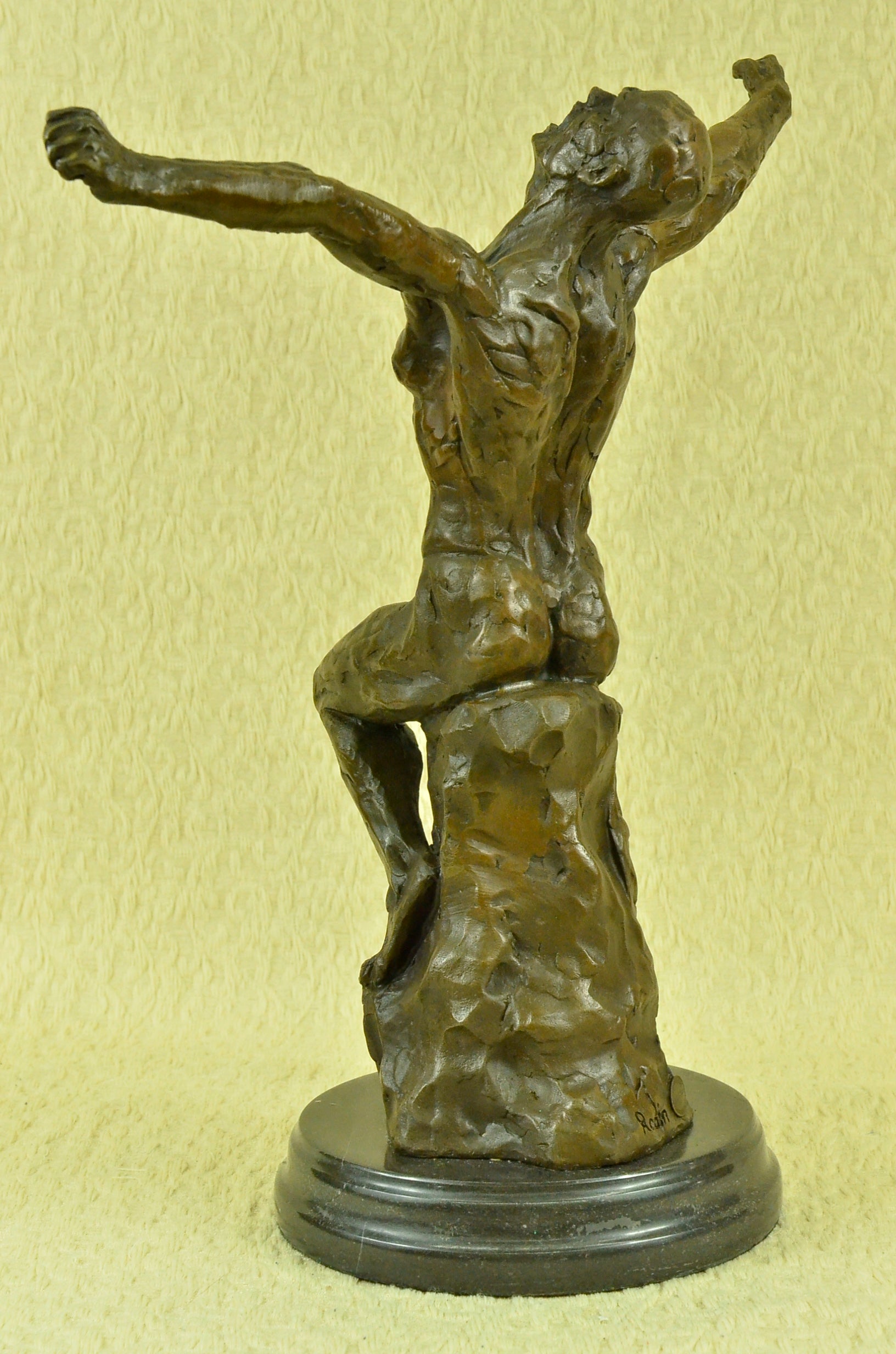 Bronze Sculpture Museum Quality Artwork Man by Rodin Home Office Designer Decor