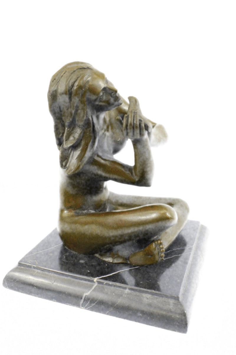 Handcrafted bronze sculpture SALE Holding Female Nude Mavchi Original Signed