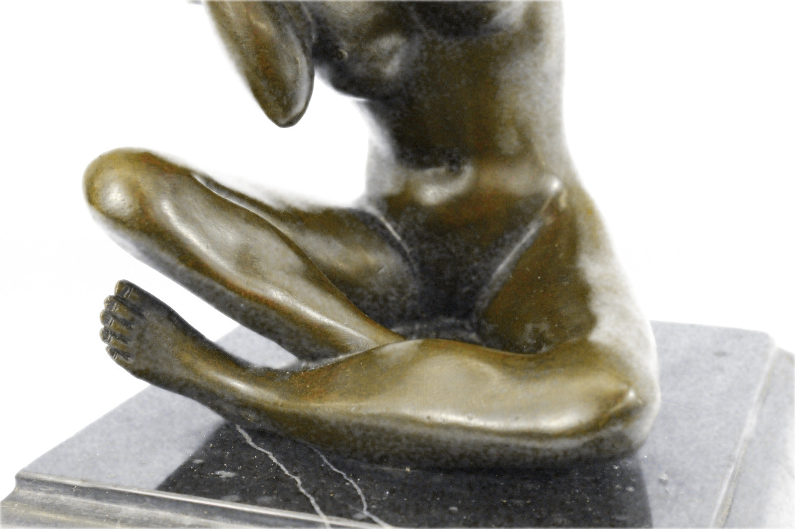 Handcrafted bronze sculpture SALE Holding Female Nude Mavchi Original Signed