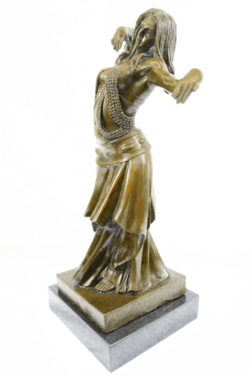 Handcrafted bronze sculpture SALE Marb Dancer Belly Decor Heme Deco Nouveau ART