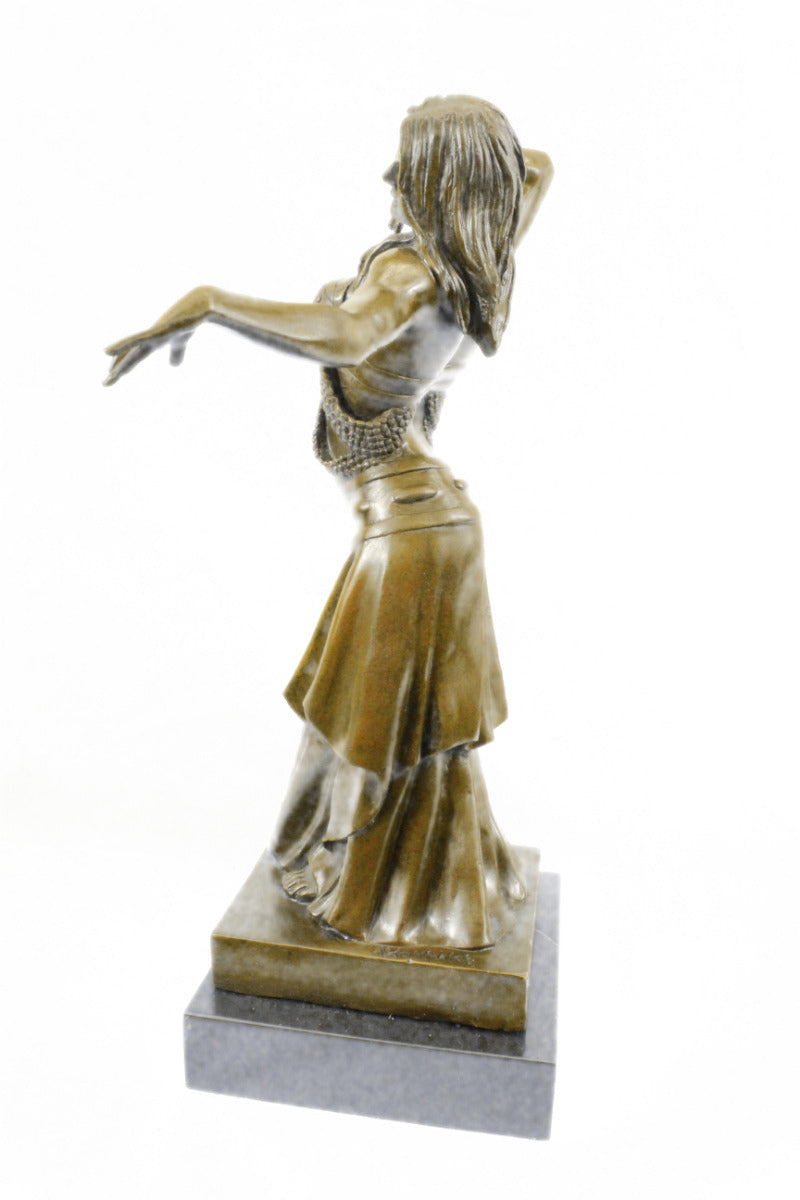 Handcrafted bronze sculpture SALE Marb Dancer Belly Decor Heme Deco Nouveau ART
