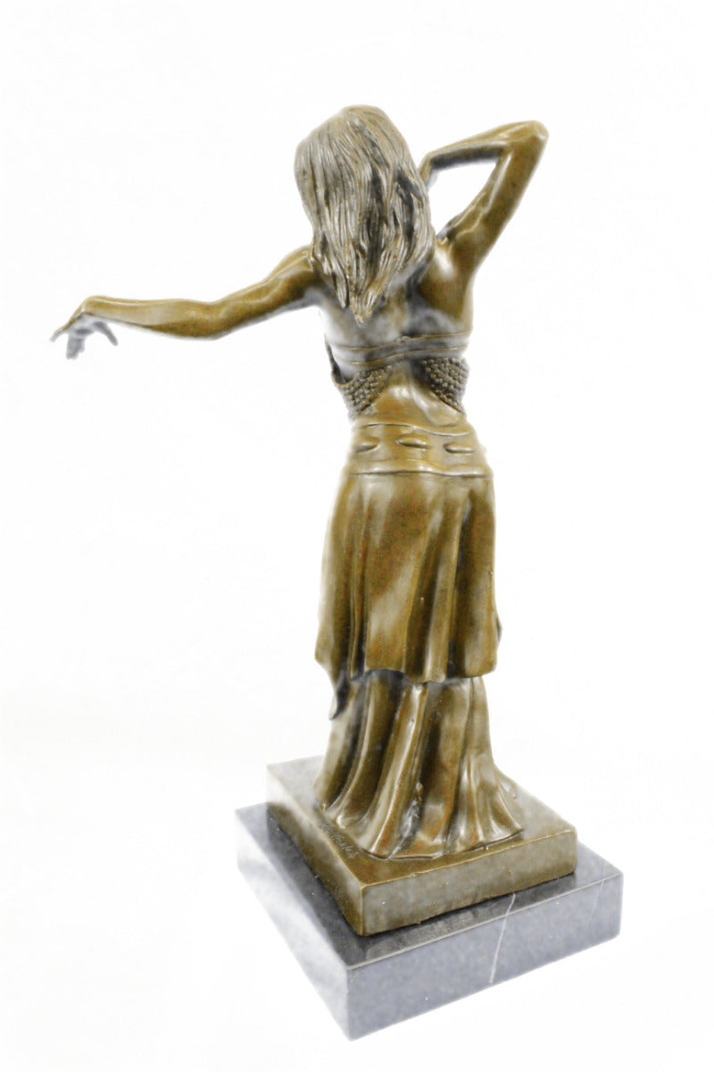 Handcrafted bronze sculpture SALE Marb Dancer Belly Decor Heme Deco Nouveau ART