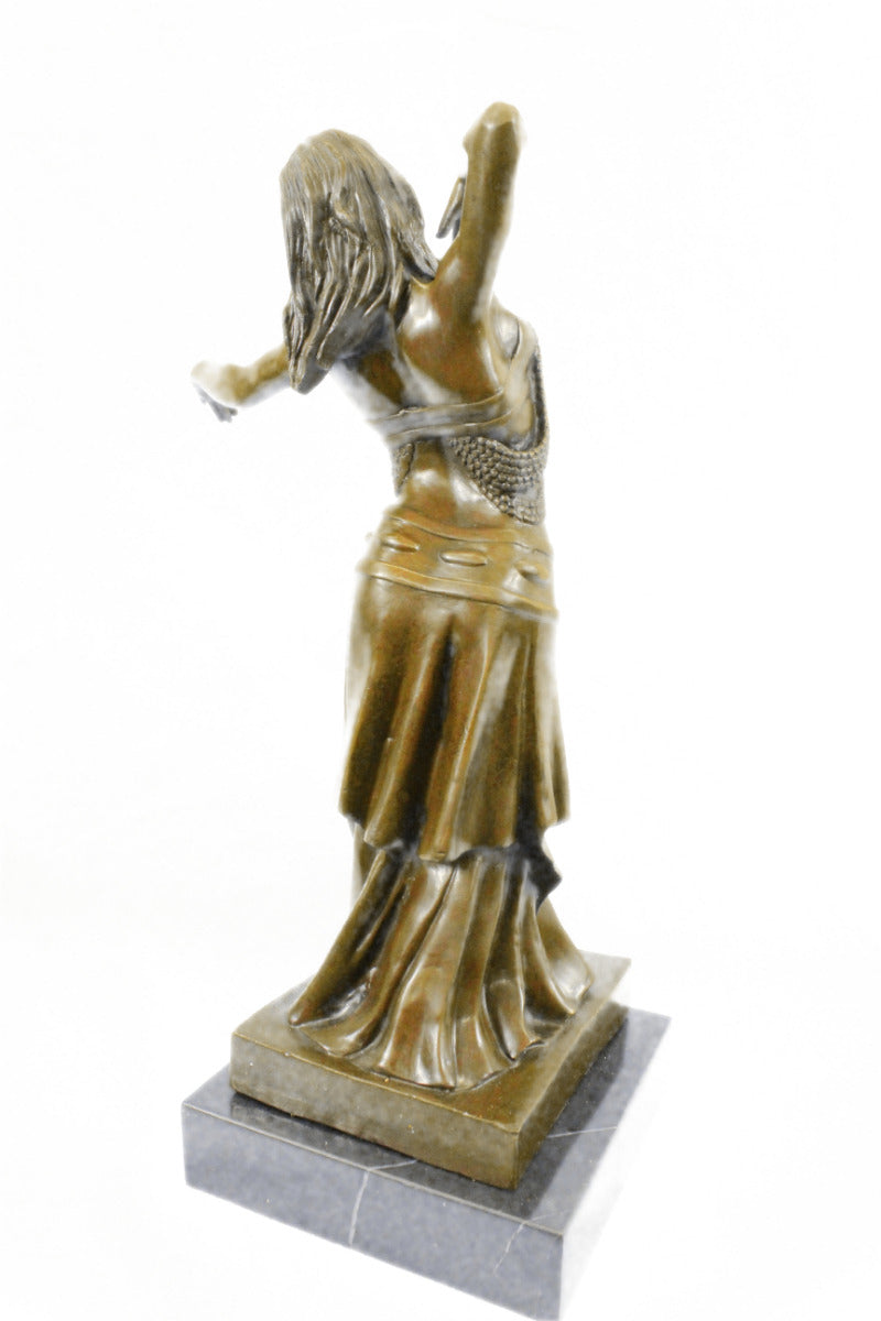 Handcrafted bronze sculpture SALE Marb Dancer Belly Decor Heme Deco Nouveau ART