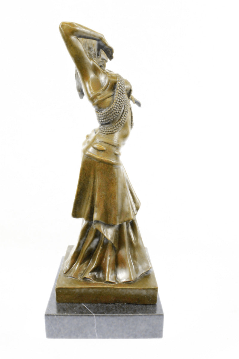 Handcrafted bronze sculpture SALE Marb Dancer Belly Decor Heme Deco Nouveau ART