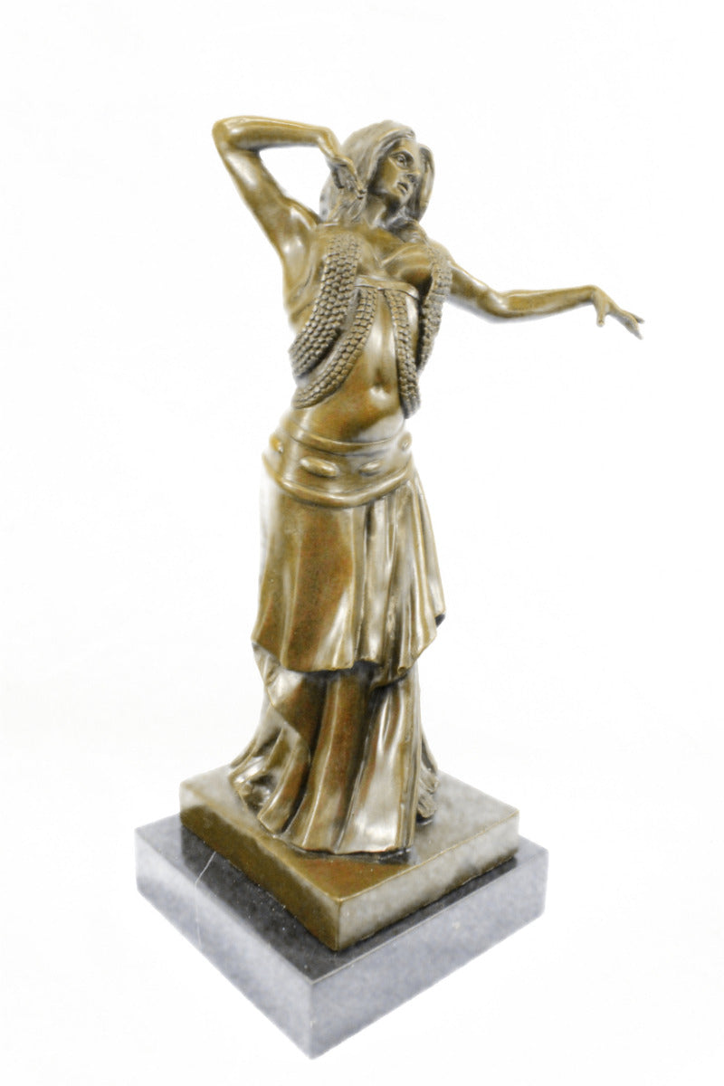 Handcrafted bronze sculpture SALE Marb Dancer Belly Decor Heme Deco Nouveau ART