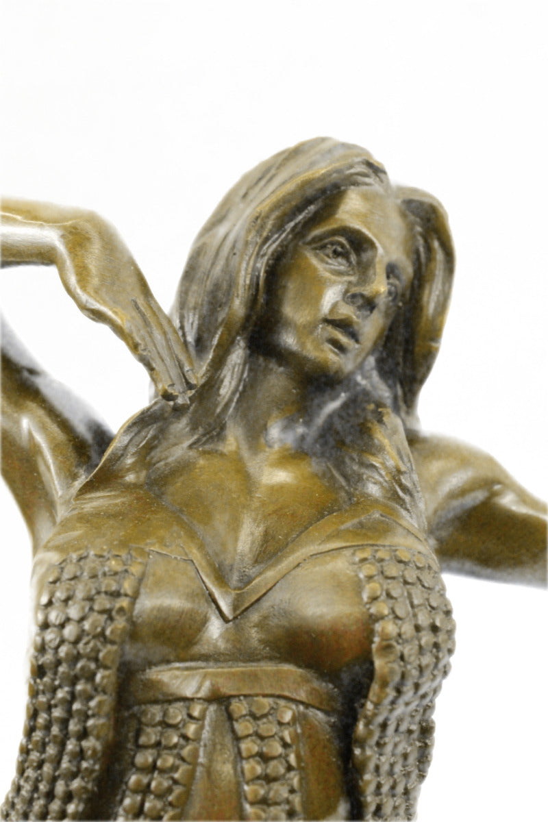 Handcrafted bronze sculpture SALE Marb Dancer Belly Decor Heme Deco Nouveau ART