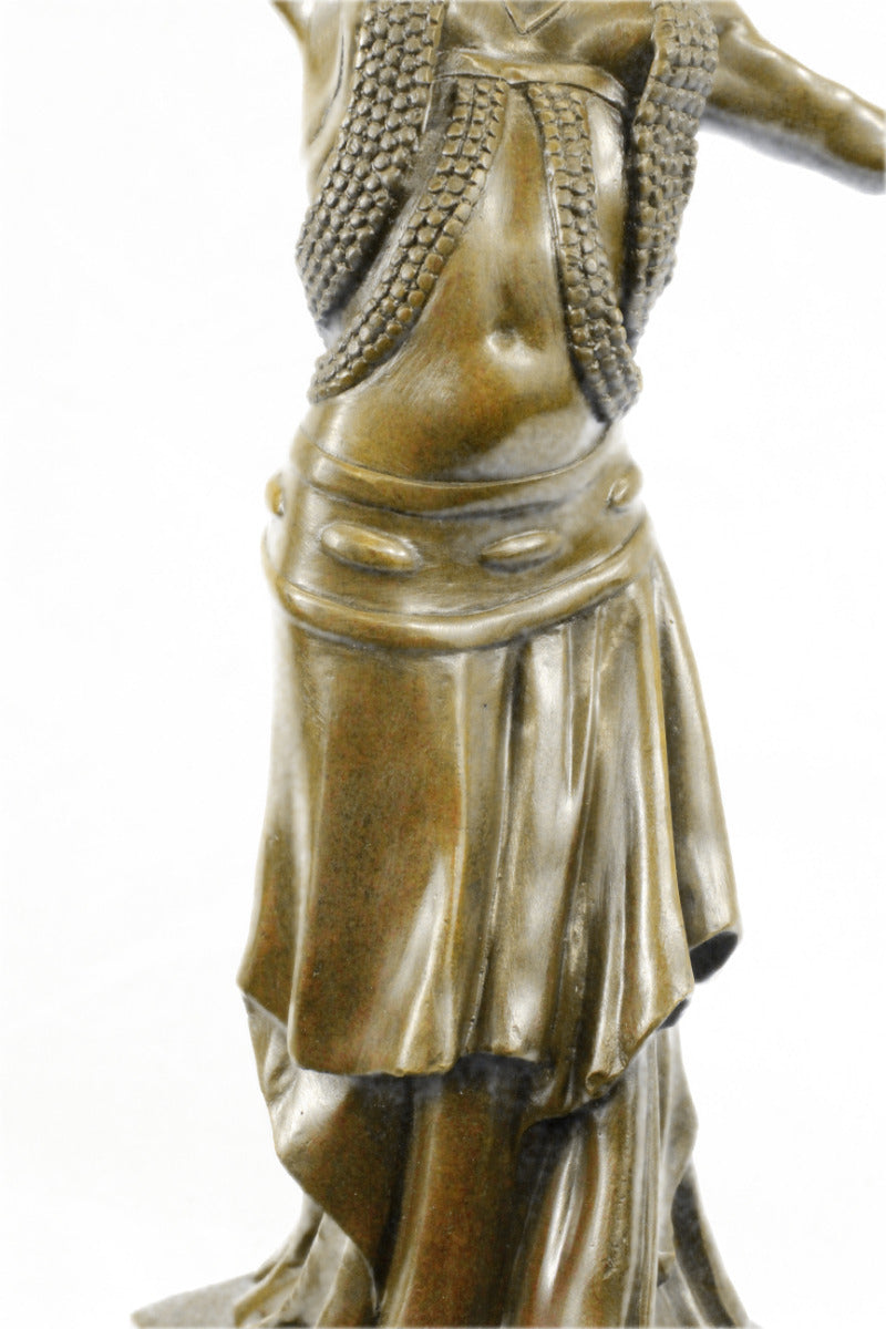 Handcrafted bronze sculpture SALE Marb Dancer Belly Decor Heme Deco Nouveau ART