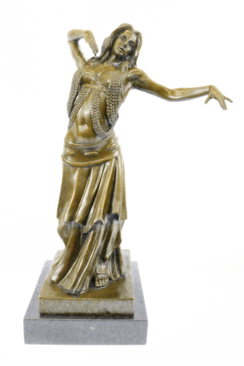 Handcrafted bronze sculpture SALE Marb Dancer Belly Decor Heme Deco Nouveau ART