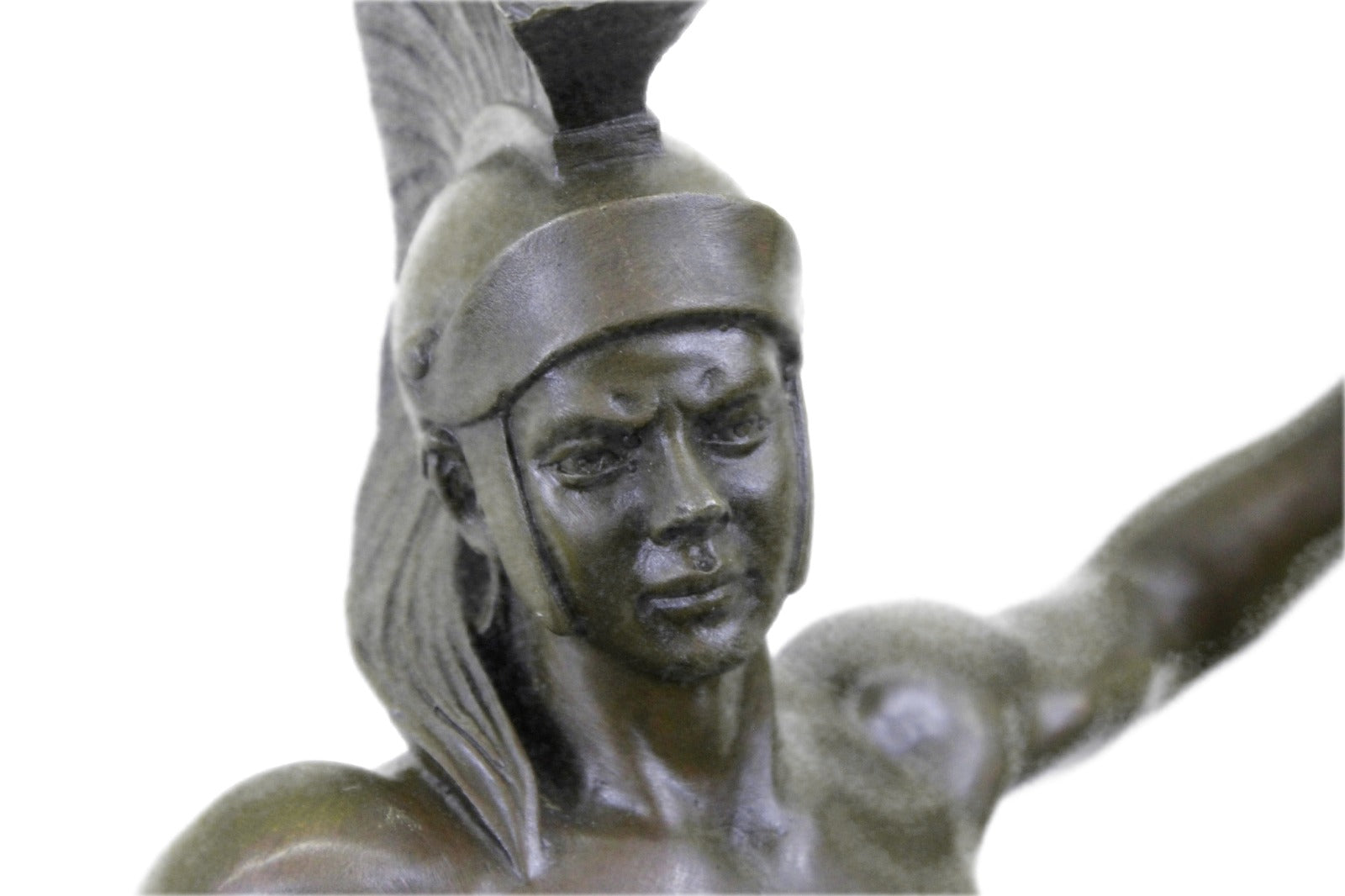 Handcrafted bronze sculpture SALE Next Laying Warrior Roman Cast Hot Deco Art