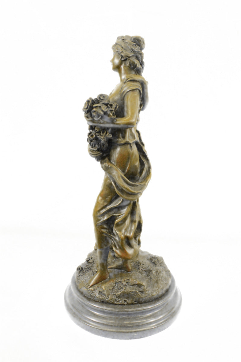 Handcrafted bronze sculpture SALE Pair Signed Gift Valentine Nouveau Deco Art