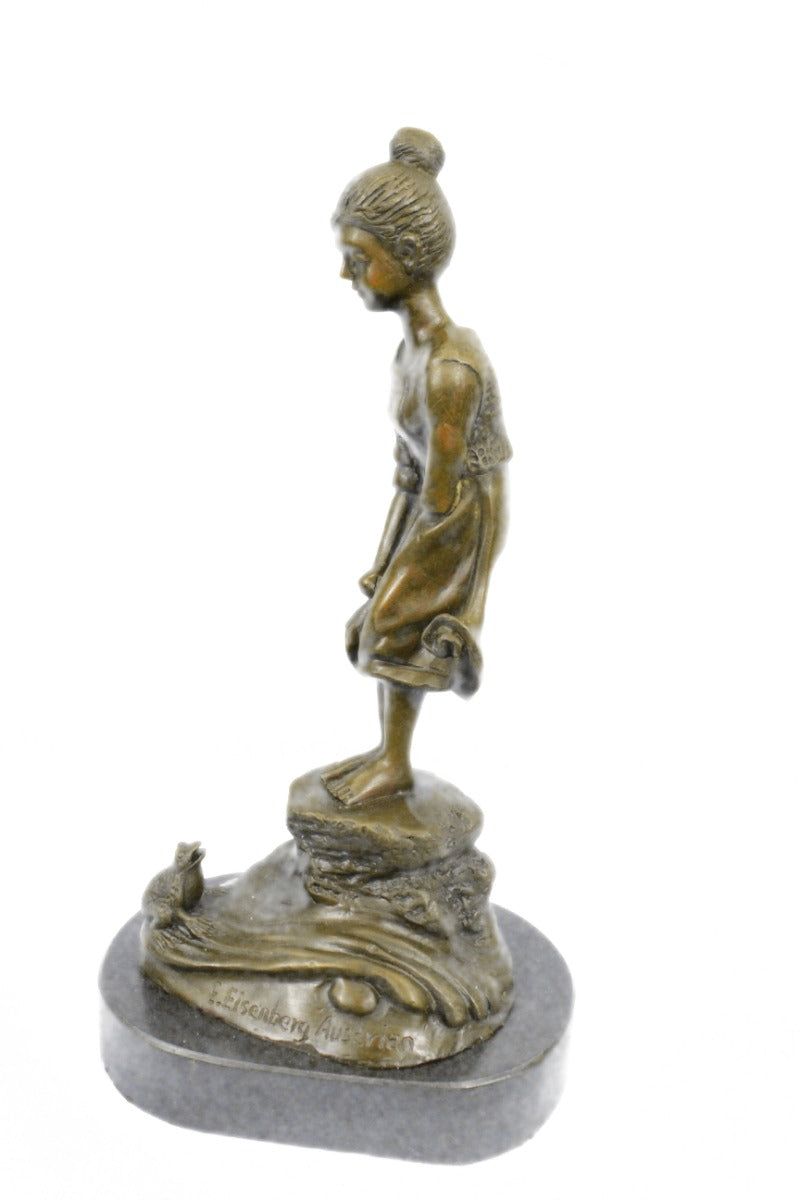 Handcrafted Bronze Sculpture SALE – Deco Style Art Eisenberg Original Signed Figurine