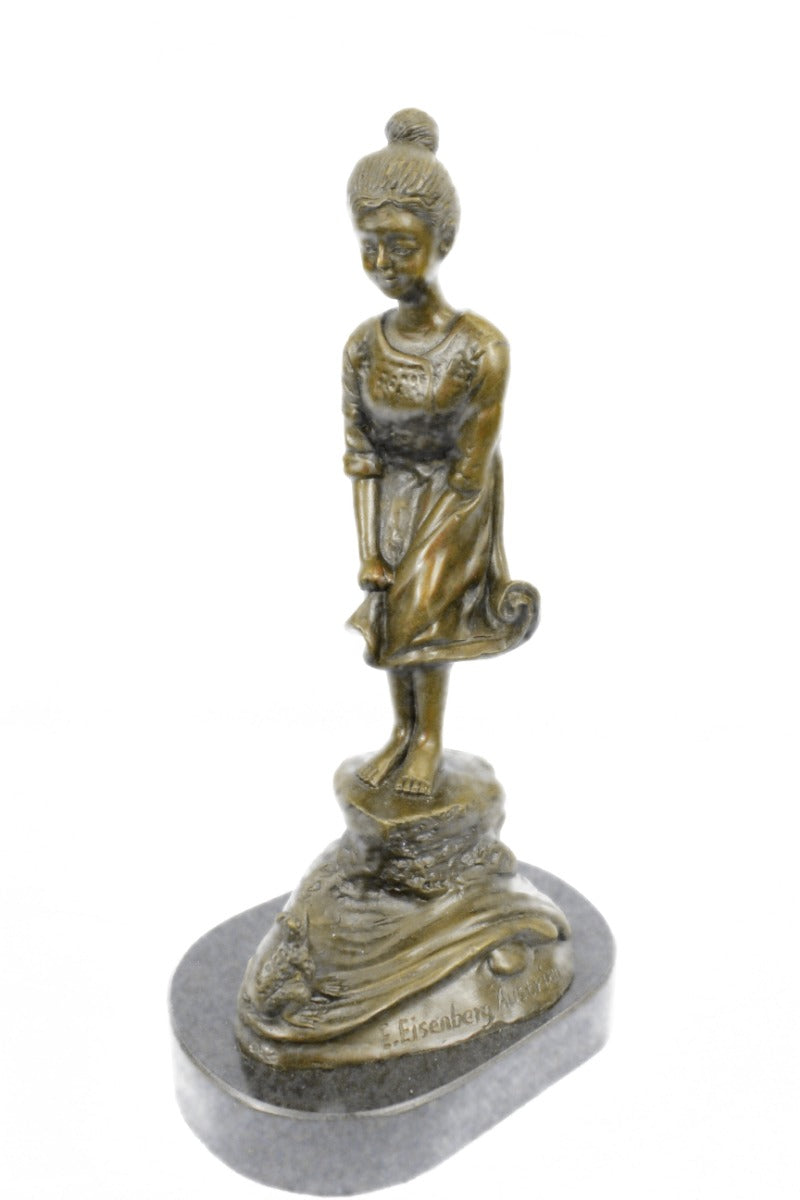 Handcrafted Bronze Sculpture SALE – Deco Style Art Eisenberg Original Signed Figurine