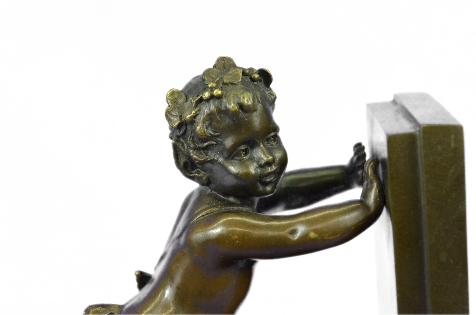Hot Cast Rare Bookends Signed Original Hot Cast Milo Masterpiece Figurine Décor